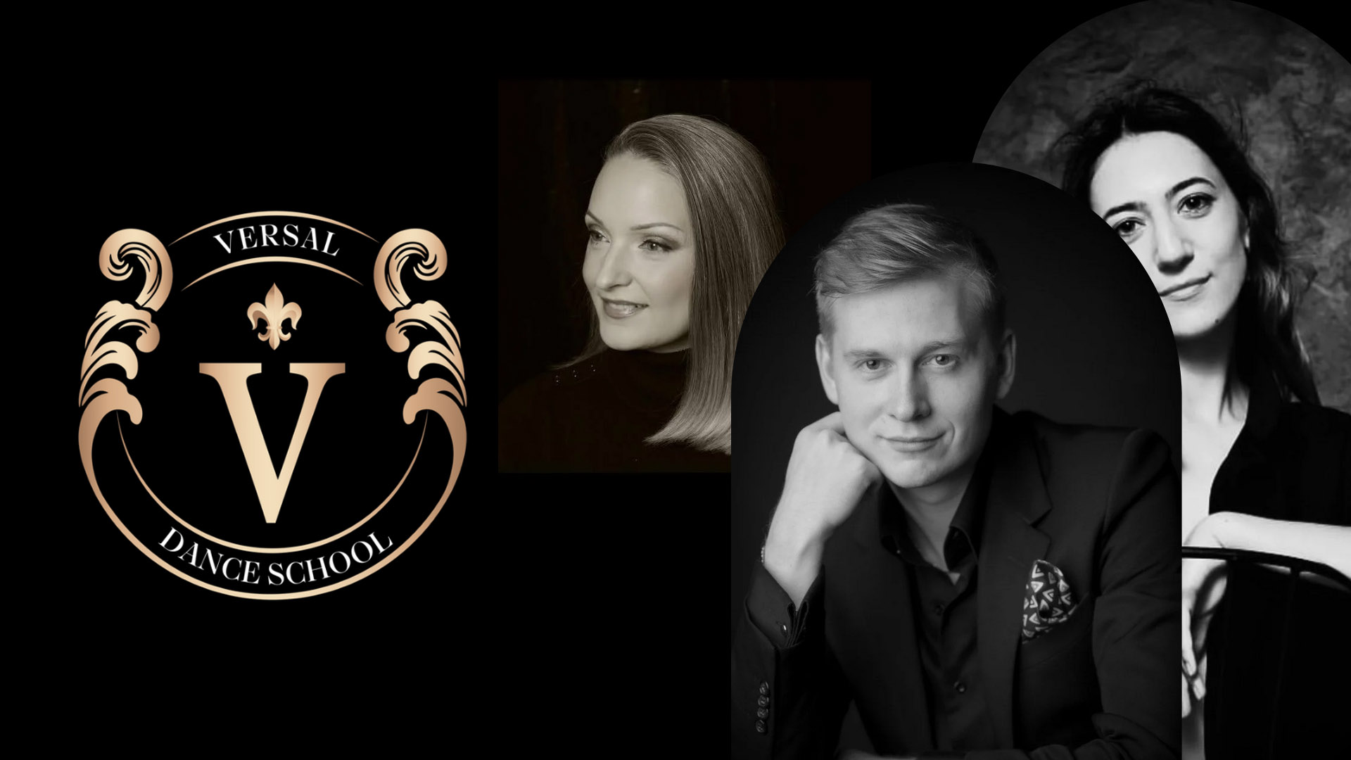 Versal Dance School logo and instructors