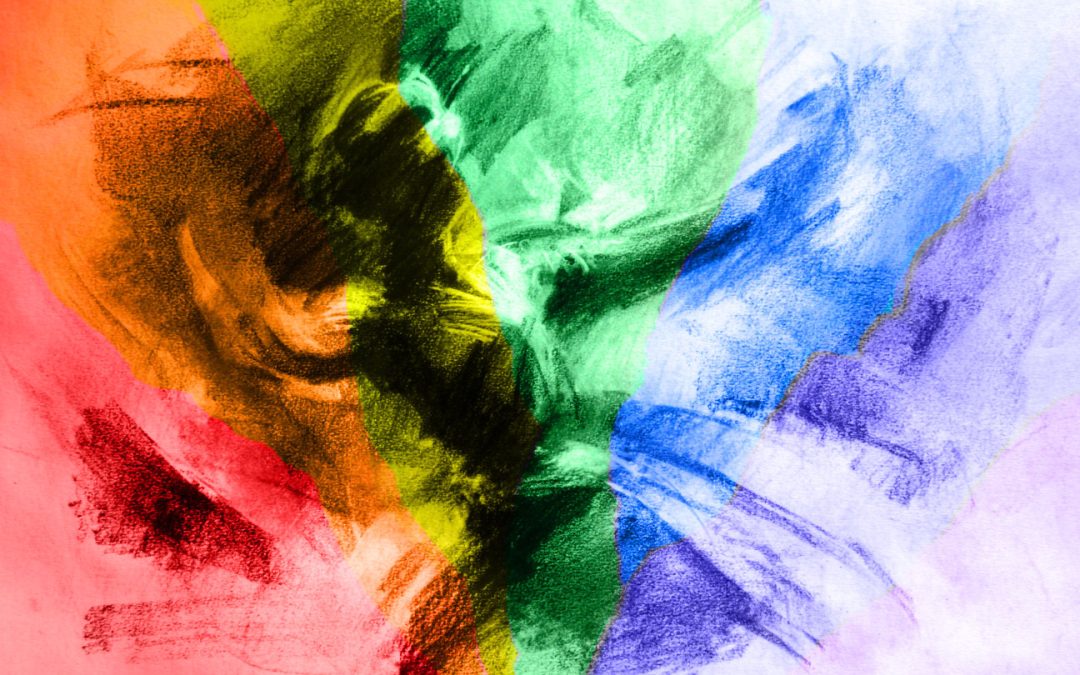 Abstract image depicting a grief rave dancer