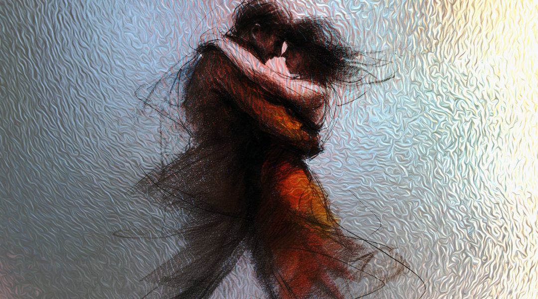 Two dancers embracing
