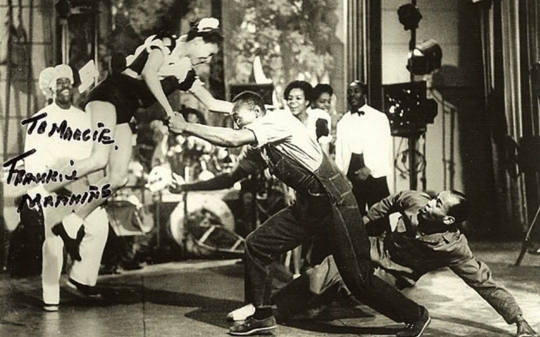 A still from Hellzapoppin’ (1941) which included dancers Norma Miller and Frankie Manning, Frankie Manning Foundation