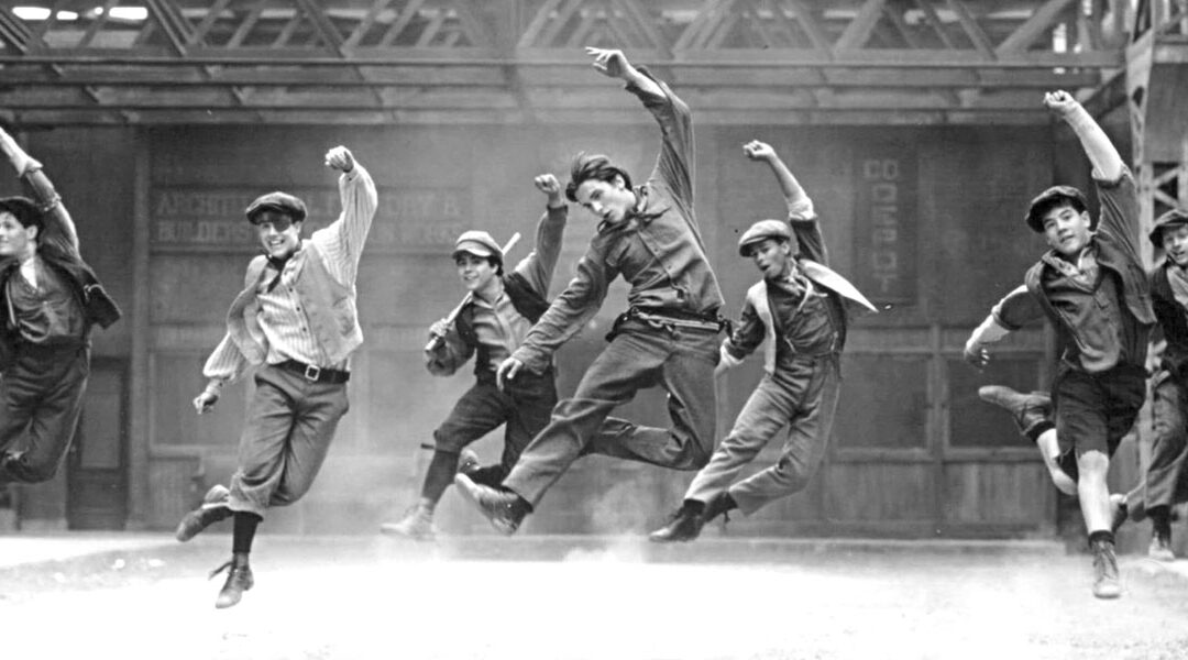 Photo of dancers from the production "Newsies"
